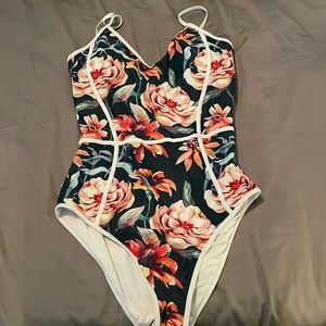 Floral One Piece Bathing Suit